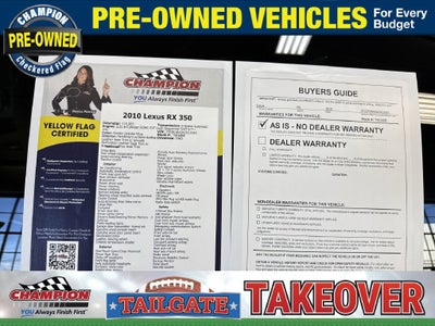 2010 Lexus RX 350 4DR FWD